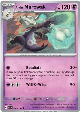 Alolan Marowak  - Journey Together 057/159 (Reverse Holo)