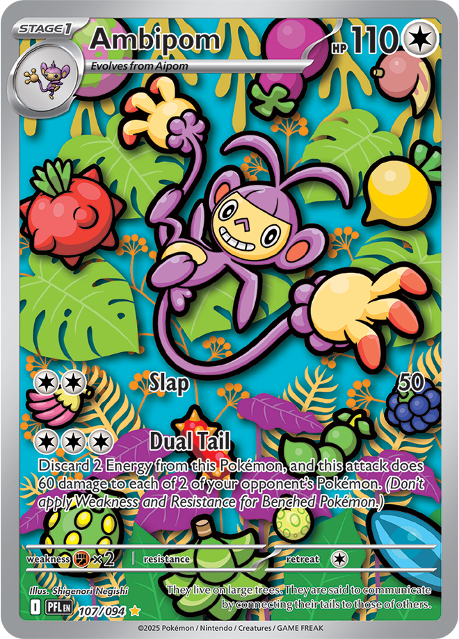 Ambipom - ME Phantasmal Flames - 107/094 (Illustration Rare)