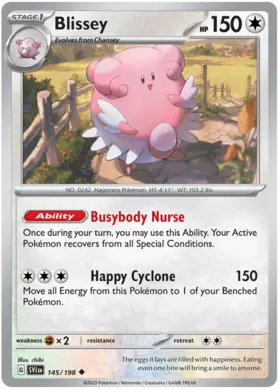 Blissey - Scarlett & Violet 145/198 (Reverse Holo)