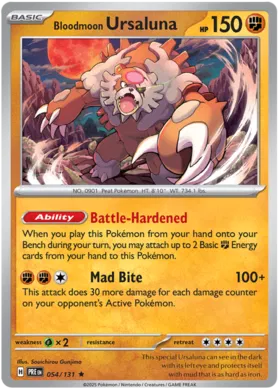 Bloodmoon Ursaluna - Prismatic Evolutions 054/131 (Reverse Holo)