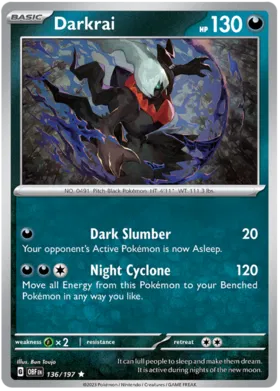 Darkrai - Obsidian Flames 136/197 (Holo)