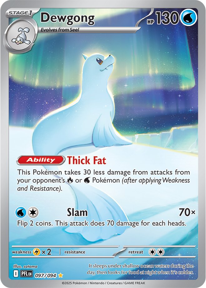 Dewgong - ME Phantasmal Flames - 097/094 (Illustration Rare)