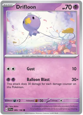 Drifloon - Scarlett & Violet 089/198 (Reverse Holo)