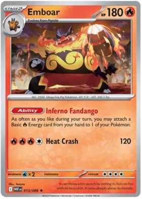 Emboar - White Flare 013/086 (Holo Variant)