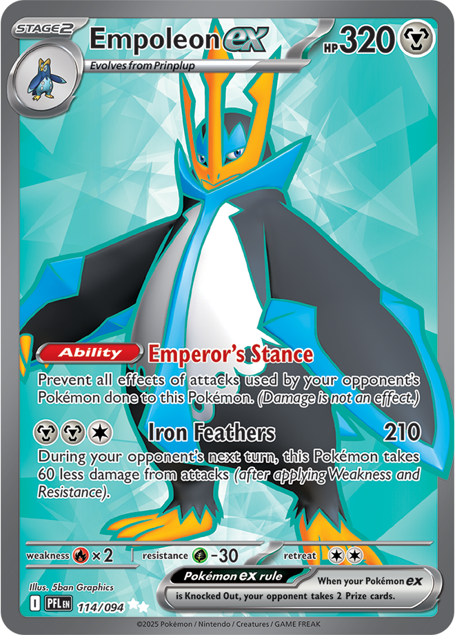 Empoleon EX - ME Phantasmal Flames - 114/094 (Full Art)