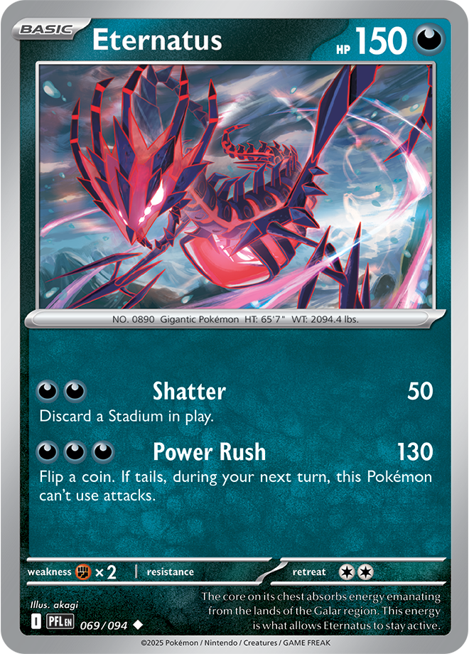 Eternatus - ME Phantasmal Flames 069/094 (Reverse Holo)