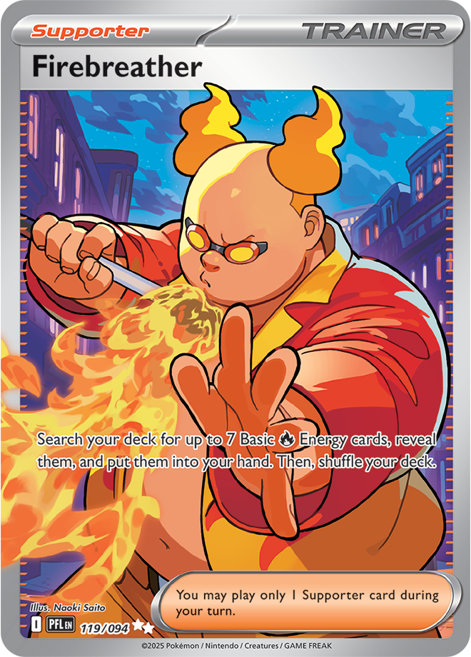 Firebreather - ME Phantasmal Flames - 119/094 (Full Art)