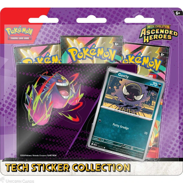 Mega Evolution Ascended Heroes - Gastly Sticker Collection (Sealed)