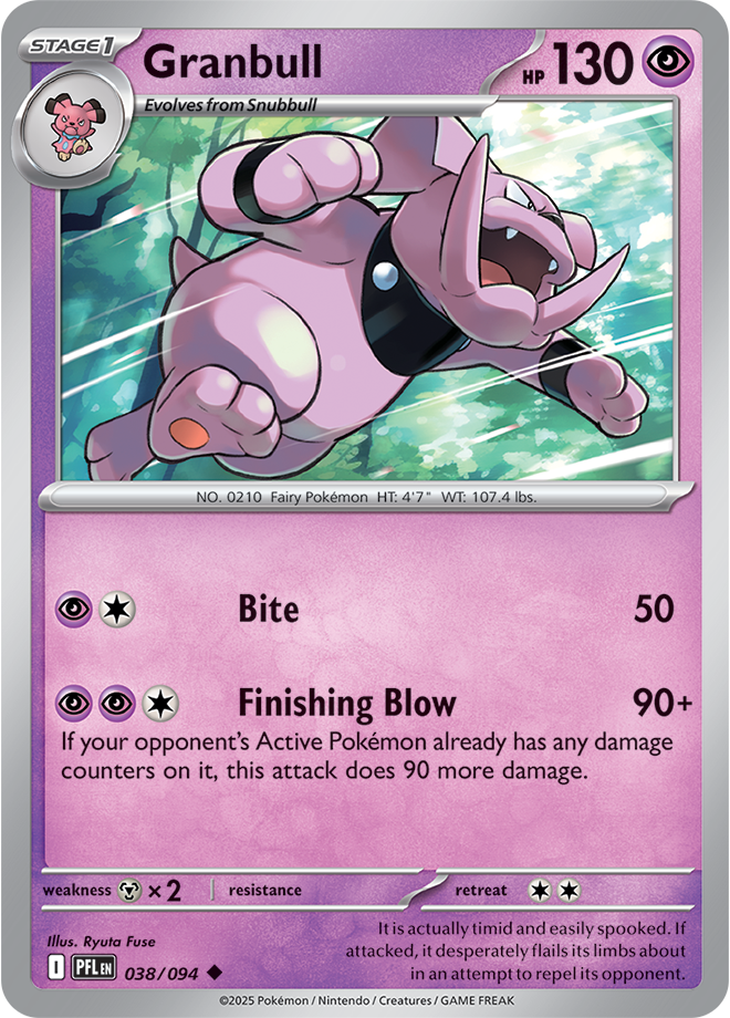 Granbull - ME Phantasmal Flames 038/094 (Reverse Holo)