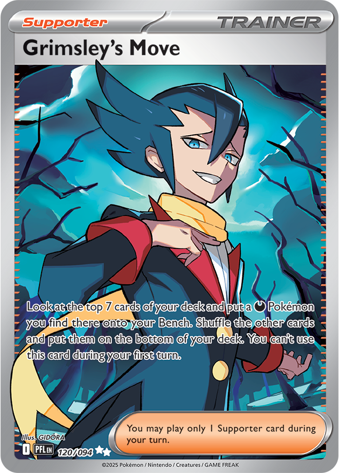 Grimsley's Move - ME Phantasmal Flames - 120/094 (Full Art)