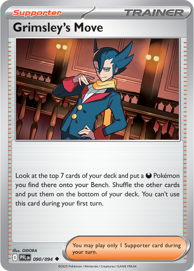 Grimsley's Move - ME Phantasmal Flames 090/094 (Reverse Holo)