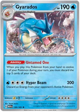 Gyarados  - 151 130/165 (Holo)