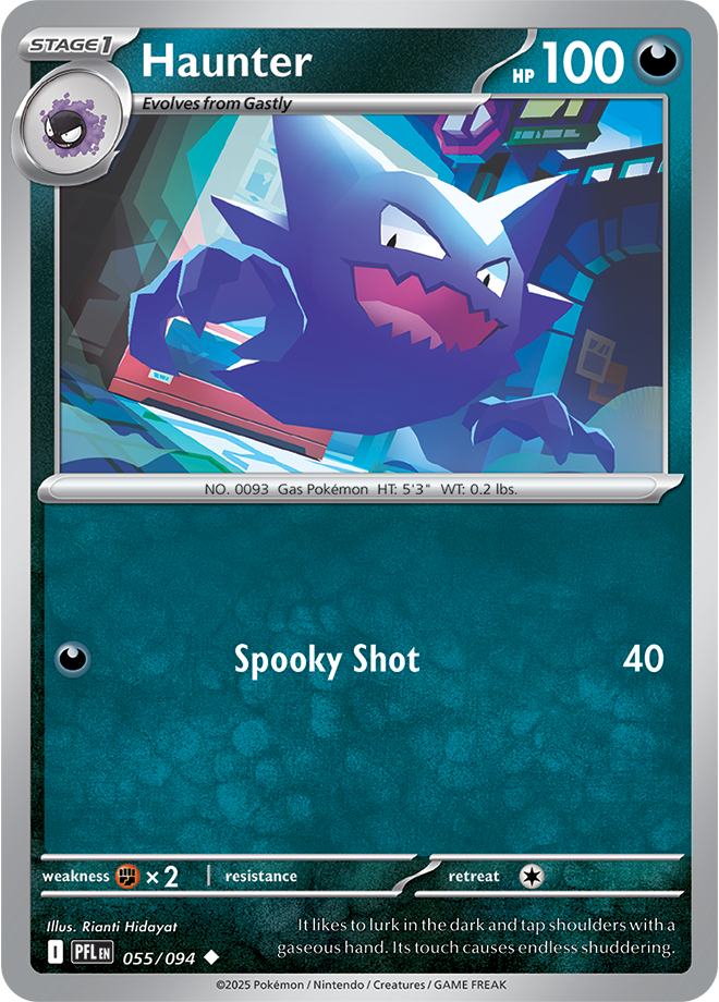 Haunter - ME Phantasmal Flames 055/094 (Reverse Holo)