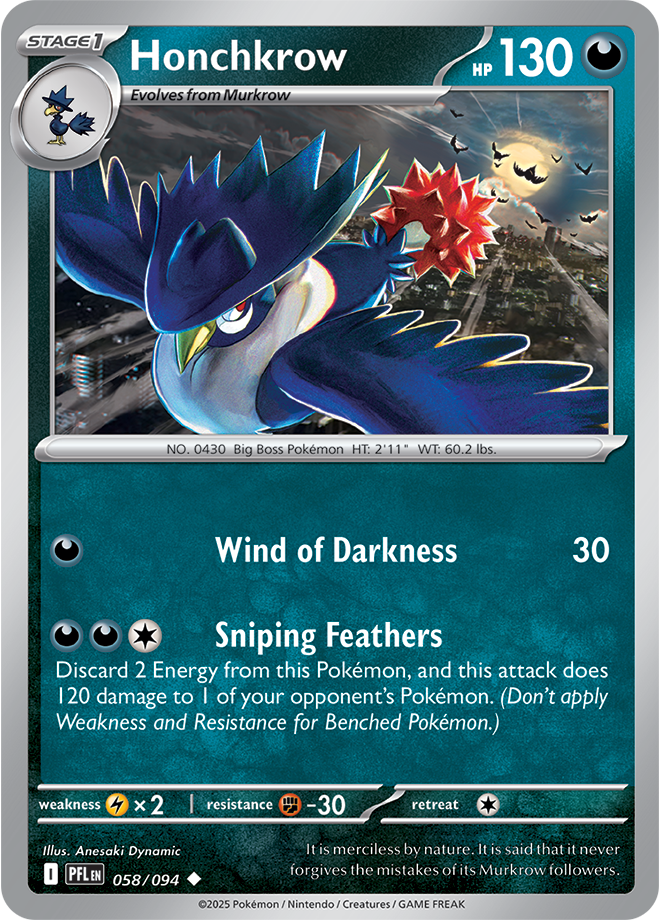 Honchkrow - ME Phantasmal Flames 058/094
