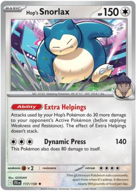 Hop's Snorlax  - Journey Together 117/159 (Holo)