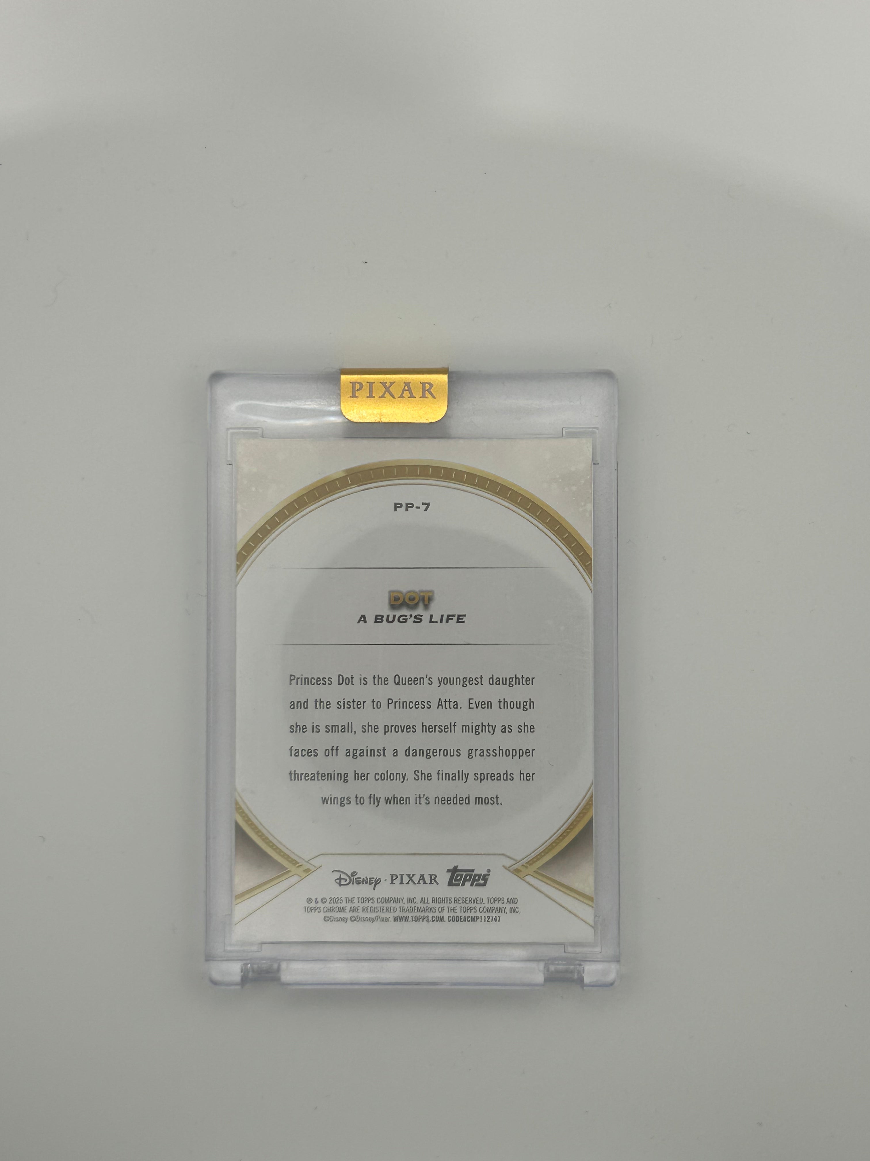 Topps Pixar Gold - Dot "A Bug's Life" - Perfection /5 (Encased)