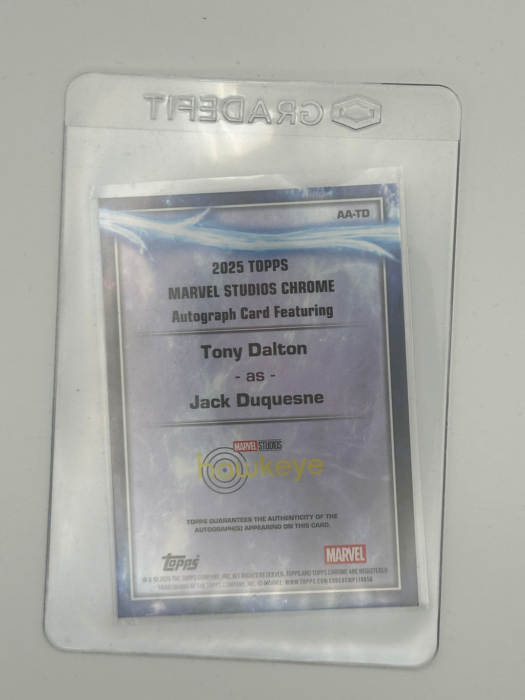 Topps Chrome Marvel Studios 2025 - Jack Duquesne Debut (Auto)