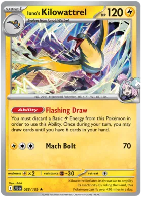 Iono's Kilowattrel  - Journey Together 055/159 (Holo)