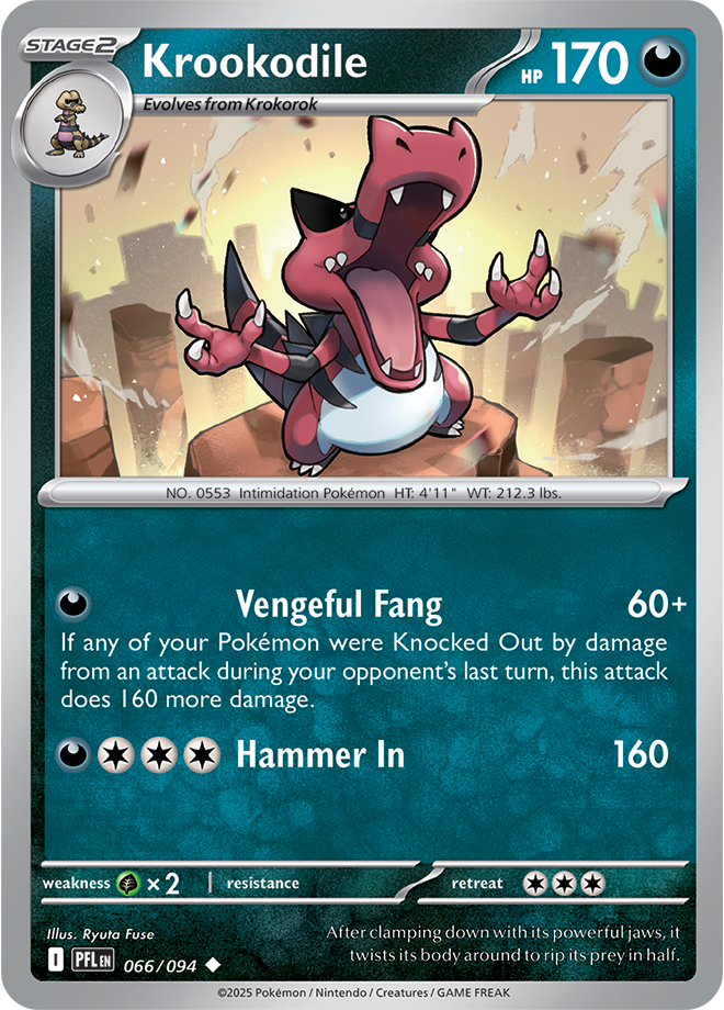 Krookodile - ME Phantasmal Flames 066/094 (Reverse Holo)