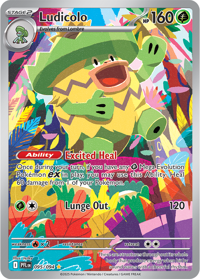 Ludicolo - ME Phantasmal Flames - 095/094 (Illustration Rare)