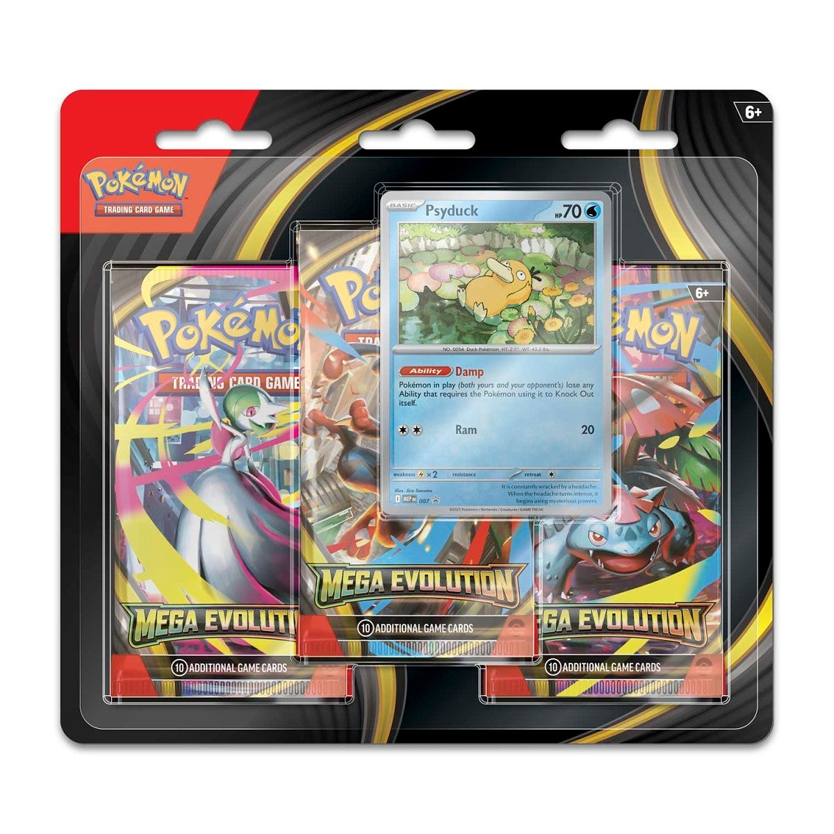 Mega Evolution 3 Pack Blister - Psyduck (Sealed)