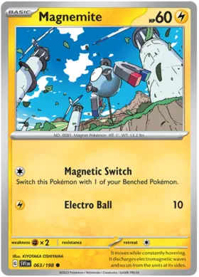 Magnemite - Scarlett & Violet 063/198 (Reverse Holo)