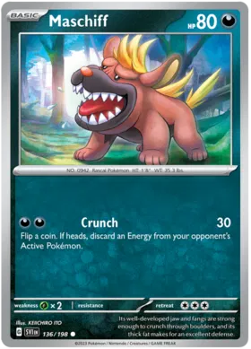 Maschiff - Scarlett & Violet 136/198 (Reverse Holo)