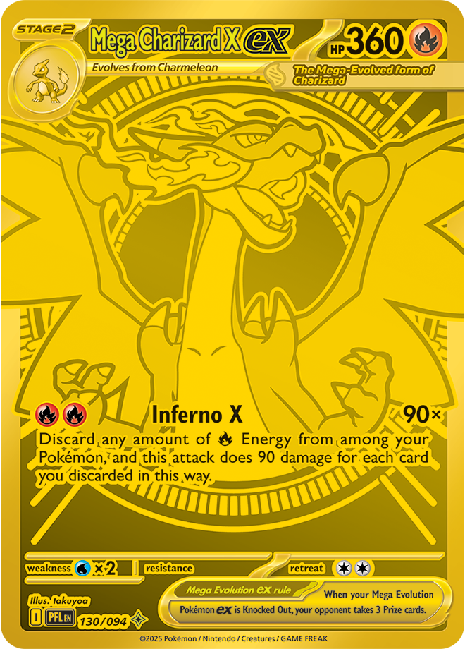 Mega Charizard EX - ME Phantasmal Flames - 130/094 (Mega Hyper Rare)