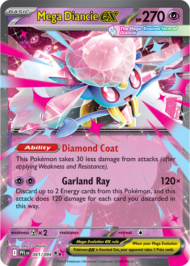 Mega Diancie EX - ME Phantasmal Flames 041/094