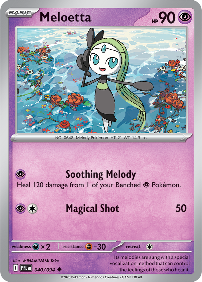 Meloetta - ME Phantasmal Flames 040/094 (Reverse Holo)