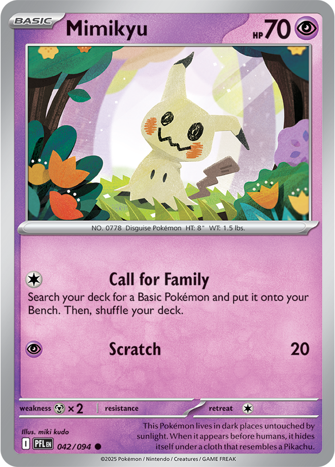 Mimikyu - ME Phantasmal Flames 042/094 (Reverse Holo)
