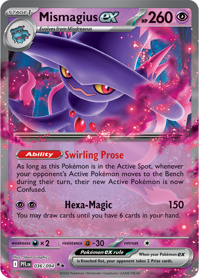 Mismagius EX - ME Phantasmal Flames 036/094