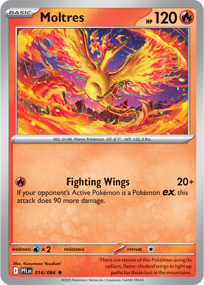 Moltres - ME Phantasmal Flames 014/094 (Reverse Holo)