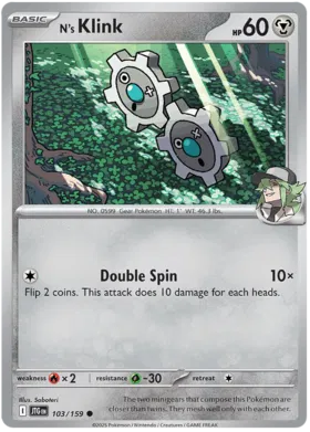 N's Klink  - Journey Together 103/159 (Reverse Holo)