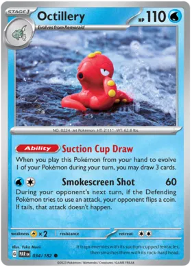 Octillery - Paradox Rift 034/182 (Reverse Holo)