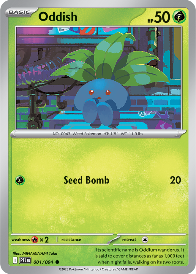 Oddish - ME Phantasmal Flames 001/094 (Reverse Holo)