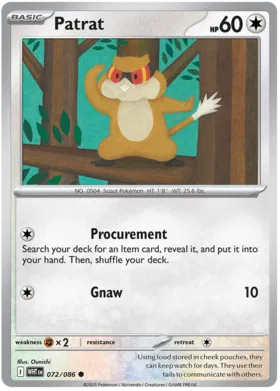 Patrat - White Flare 072/086 (Reverse Holo)