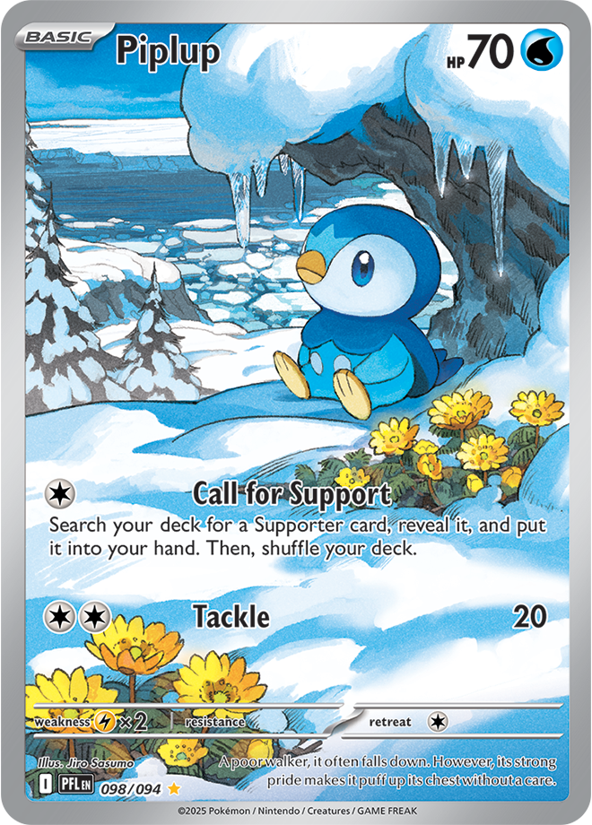 Piplup - ME Phantasmal Flames - 098/094 (Illustration Rare)