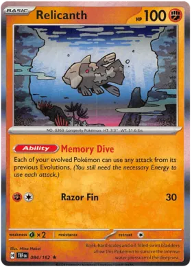 Relicanth - Temporal Forces 084/161 (Holo)