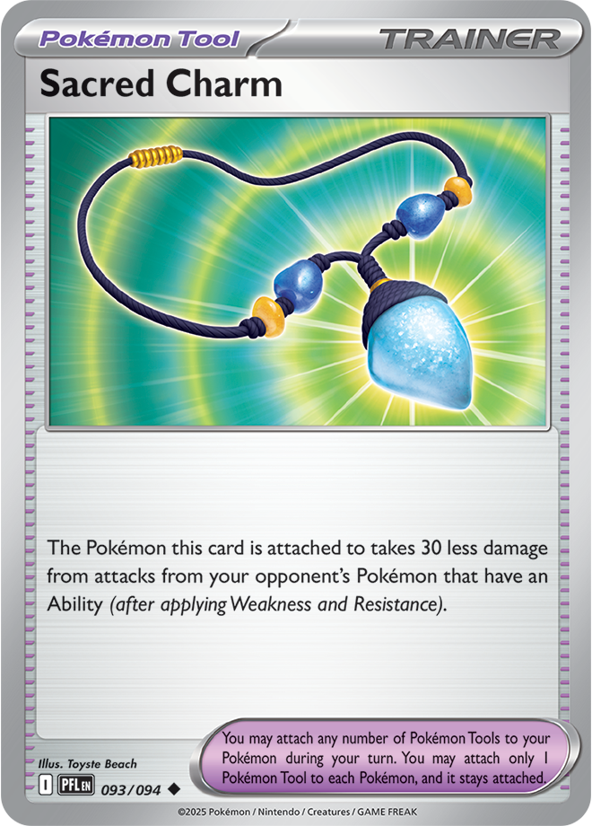 Sacred Charm - ME Phantasmal Flames 093/094 (Reverse Holo)