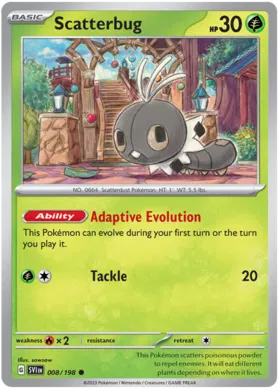 Scatterbug - Surging Sparks 005/191 (Reverse Holo)