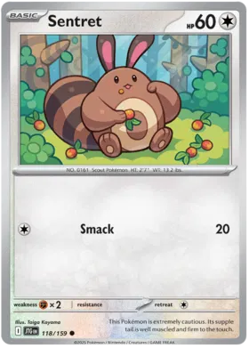 Sentret  - Journey Together 118/159 (Reverse Holo)