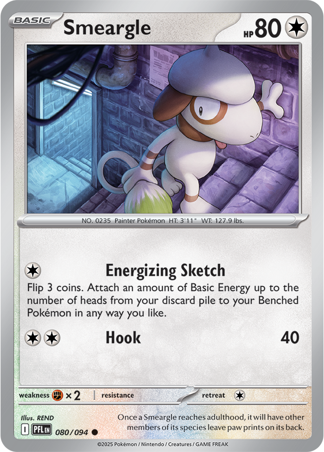 Smeargle - ME Phantasmal Flames 080/094 (Reverse Holo)