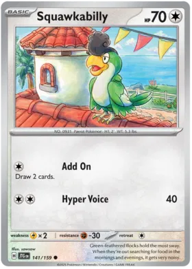 Squawkabilly  - Journey Together 141/159 (Reverse Holo)