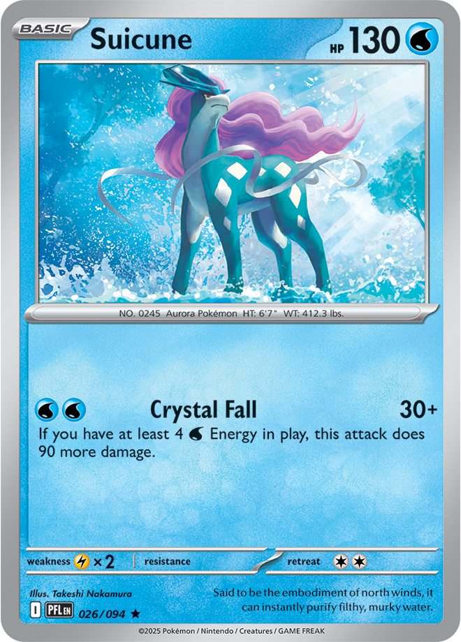 Suicune - ME Phantasmal Flames 026/094 (Holo)