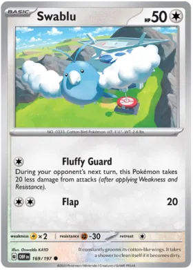 Swablu - Obsidian Flames 169/197 (Reverse Holo)