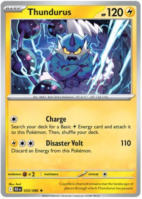 Thundurus - Black Bolt 033/086 (Holo)