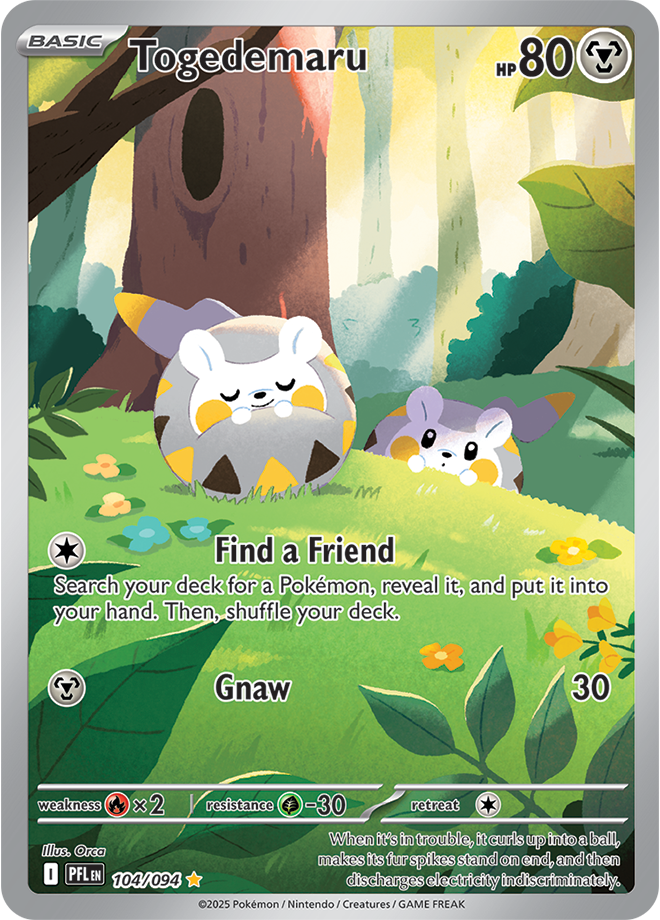 Togedemaru - ME Phantasmal Flames - 104/094 (Illustration Rare)