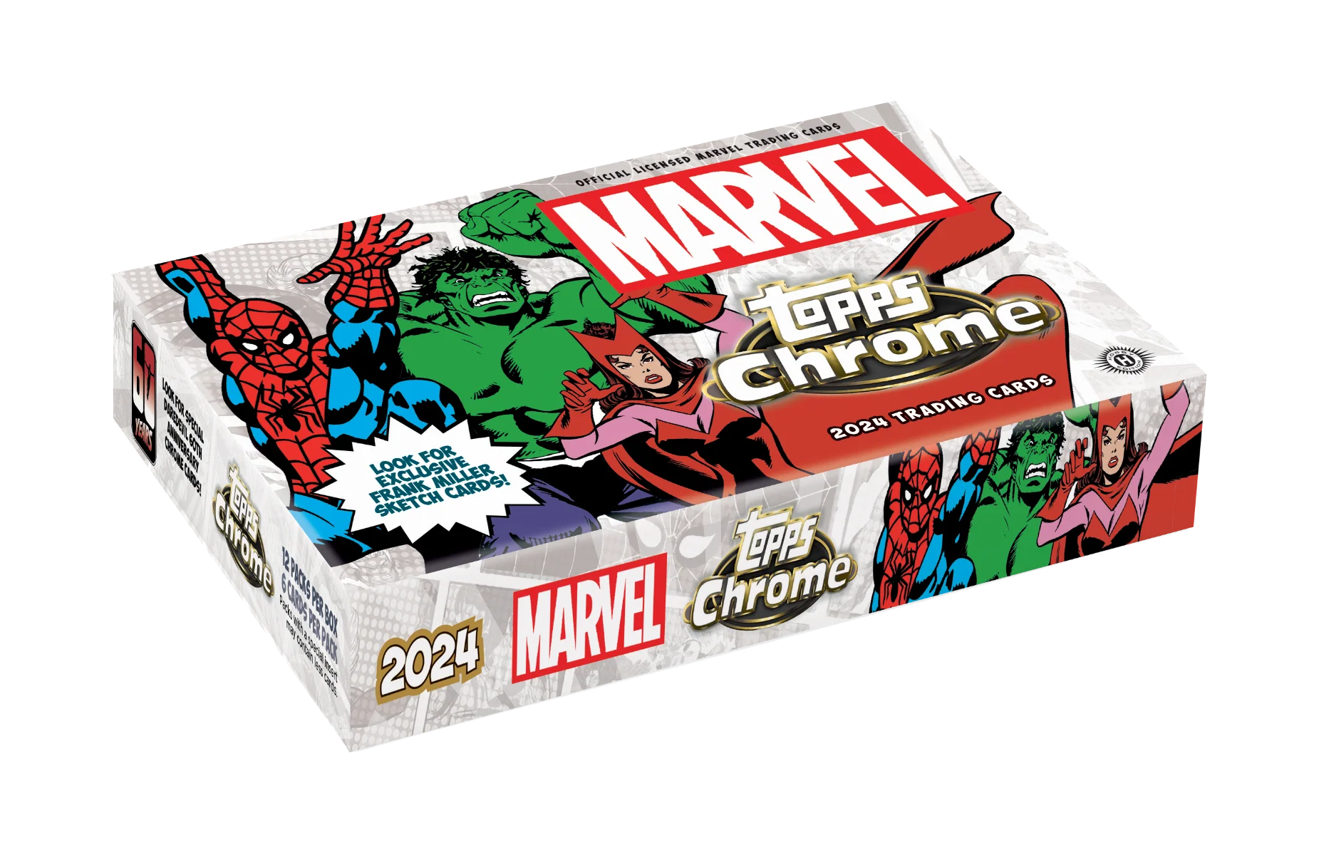 Topps Chrome Marvel 2024 Hobby Box (Sealed)