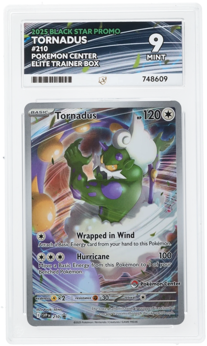 2025 Black Star Promo - Tornadus Pokemon Centre Stamp - ACE 9